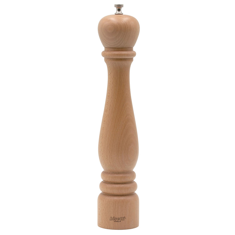 Bisetti Roma Beechwood Pepper Mill, 13-Inches - BisettiUSA