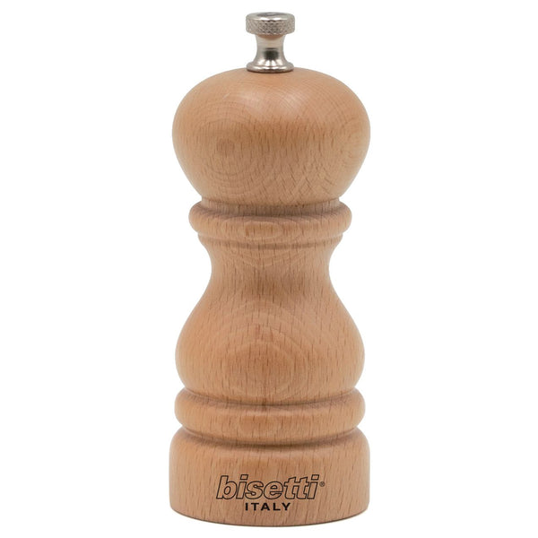 Bisetti Roma Beechwood Salt Mill, 5-1/8-Inches - BisettiUSA