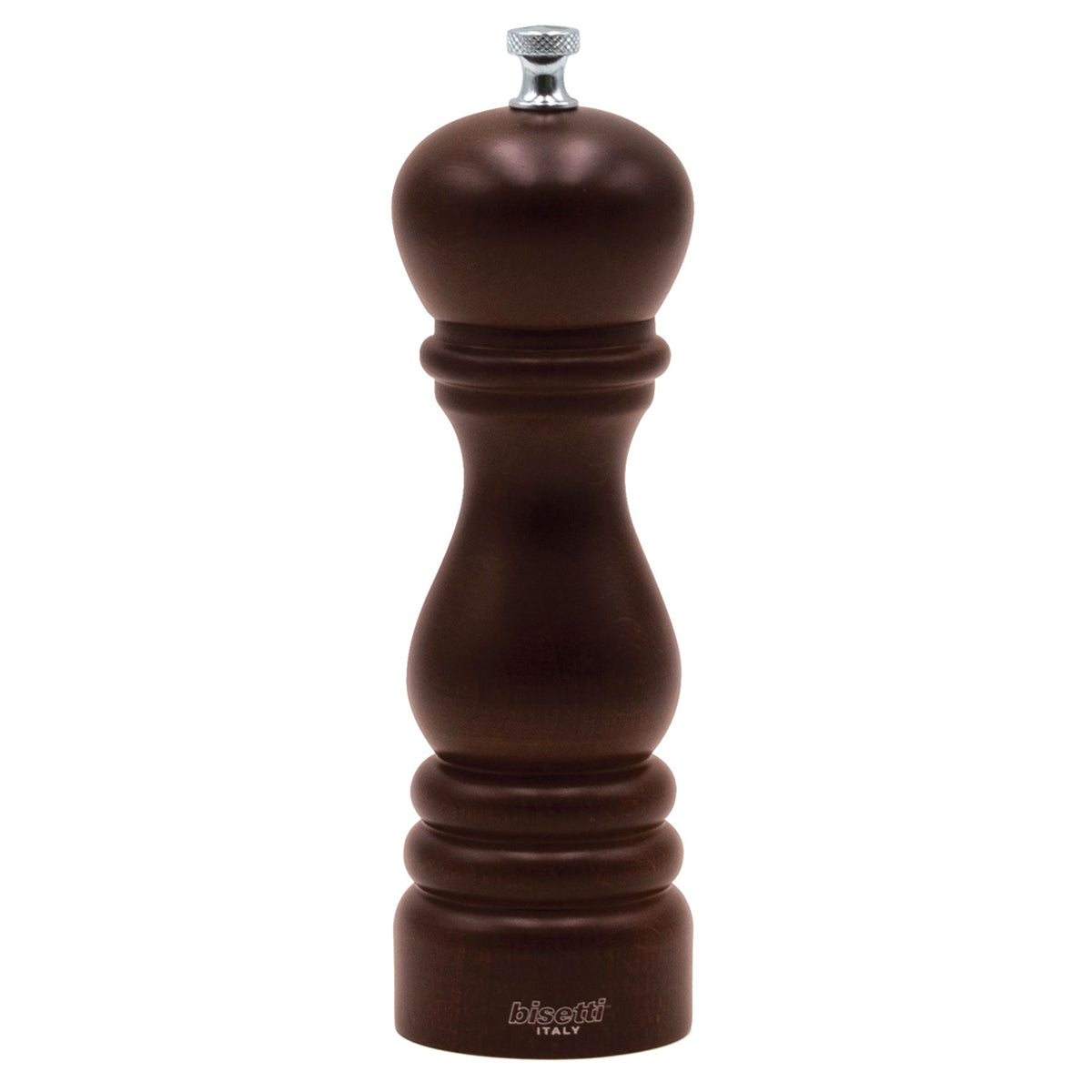 Bisetti Roma Chocolate Beechwood Pepper Mill, 7-1/2-Inches