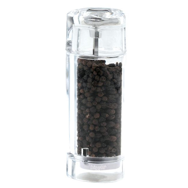 Bisetti Torino Acrylic Pepper Mill,  5-7/8-Inches - BisettiUSA