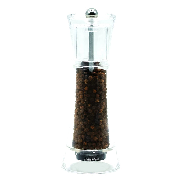 Bisetti Verona Acrylic Pepper Mill, 6-7/8-Inches - BisettiUSA