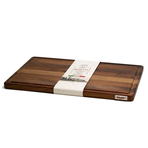 Bisetti Walnut Wood Cutting Board, 19-11/16 x 13-3/4-Inches - BisettiUSA