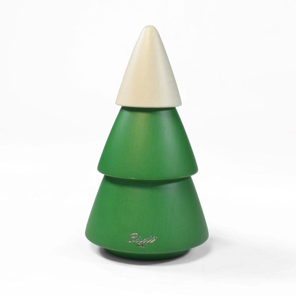 Bisetti Icons Beechwood "Xmas Tree" Spice Mill, 6-2/16-Inches - BisettiUSA