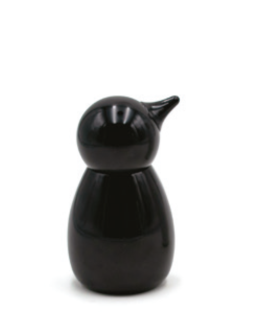 Bisetti Icons Black Lacquered Beechwood "Happy Feet" Spice Mill, 5 Inches - BisettiUSA